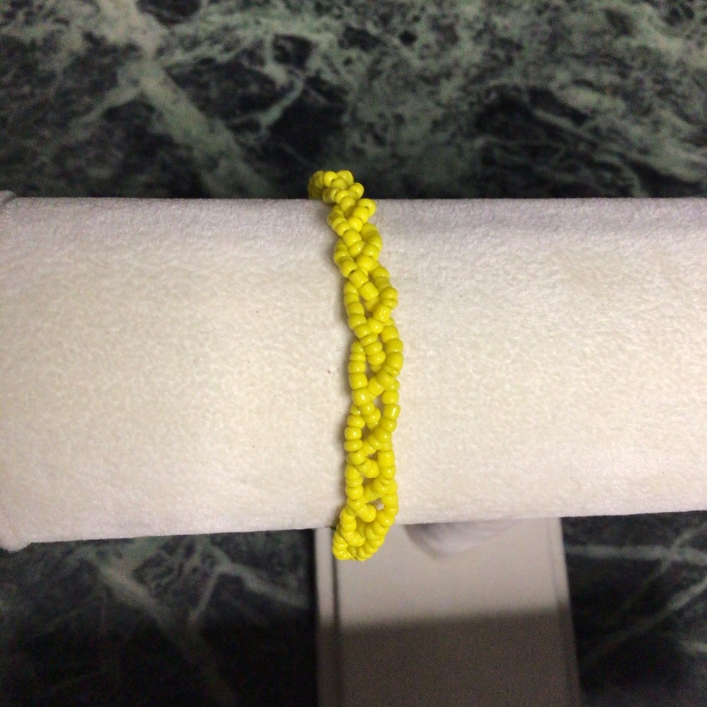 Braided seed bead bracelet